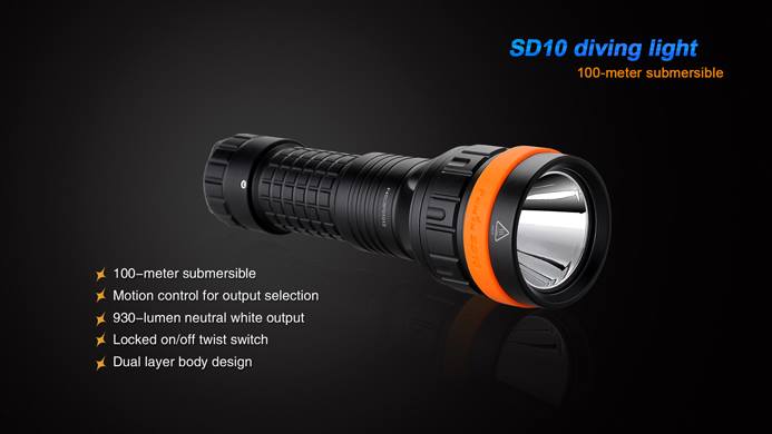 ไฟฉายดำน้ำ fenix SD10