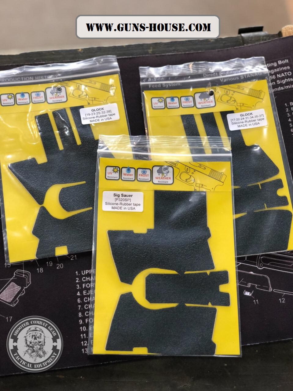 Diamond Grip ยางกันลื่นด้ามปืน