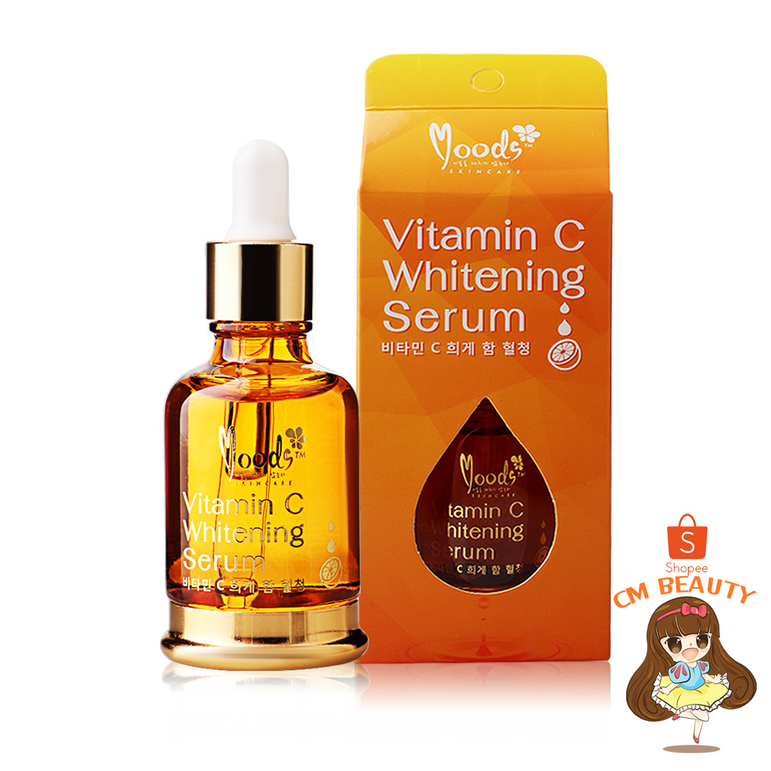วิตามินซี ไวท์เทนนิ่ง เซรั่ม มูดส์ 30ml Moods Vitamin c Whitening Serum