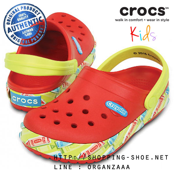 Crocband Crayola Clog - Red / Citrus ของแท้ Outlet ไทยและอเมริกา