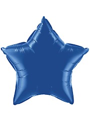 ลูกโป่งฟลอย์รูปดาว สีฟ้า ไซส์ 18 นิ้ว - Star Shape Balloon Blue Color