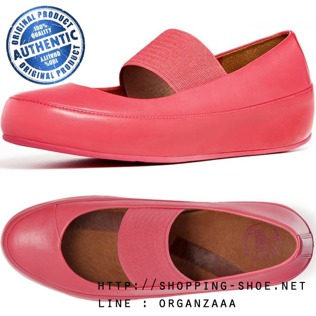 Fitflop Due Mary Jane Leather Punch Pink ของแท้ นำเข้าจาก USA และ UK