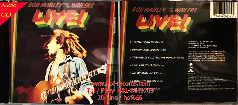 Used CD Bob Marley & The Wailers - Live (Very good)