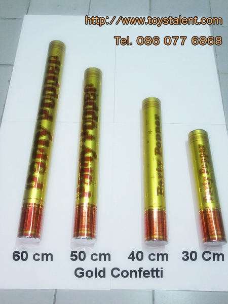 พลุกระดาษ Gold Confetti shooter ขนาด 50 cm / TL-P005