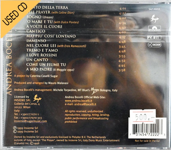 Used CD Andrea Bocelli - Sogno