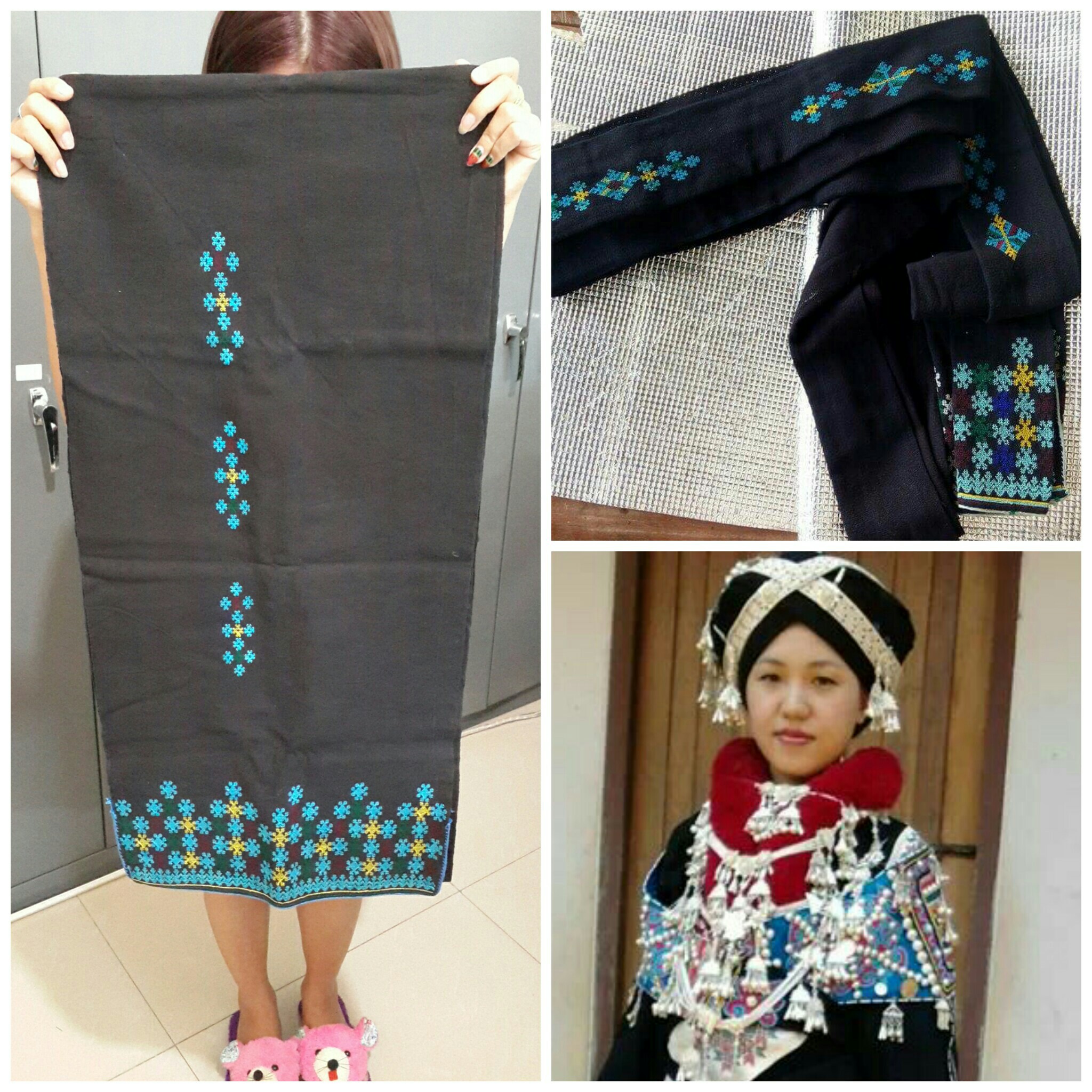 ผ้าพันหัว ชาวอิวเมี่ยน ผู้หญิง