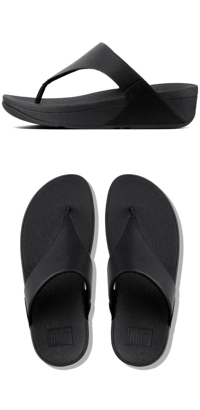 Fitflop Lulu Shimmer Lizard Black ของแท้ นำเข้าจาก USA และ UK