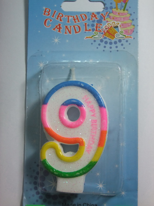 เทียนวันเกิดตัวเลข Happy Birthday (เลข 0-9) กรุณาระบุตัวเลขที่ต้องการเมื่อทำการสั่งซื้อด้วยนะคะ / Item No.TL-N008