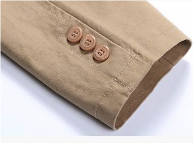 สูทผู้ชาย แฟชั่นชาย ใหญ่พิเศษ สลิมฟิต กระเป๋าปิด Size No.36 38 40 44 รอบอกนิ้ว กากี