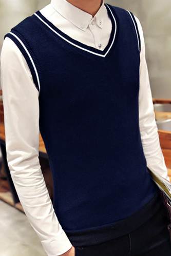 กั๊กไหมพรมผู้ชาย เดินเส้นขาว Size No.35-37-39-41-42 หลากสี ดำ เทาอ่อน เทา น้ำเงิน แดง