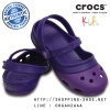 Crocs Electro II Mary Jane - Neon Purple / Ultraviolet ของแท้ Outlet ไทยและอเมริกา