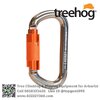 ห่วงเซฟตี้ คาราบิเนอร์อลูมิเนียม ทรงโอ ล็อคอัตโนมัติ Treehog Oval Aluminium Carabiner THK002
