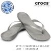 Crocs Really Sexi Glitter Flip - Silver ของแท้ Outlet ไทยและอเมริกา