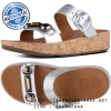Fitflop Jeweley Adjustable Leather Slide Silver ของแท้ นำเข้าจาก USA และ UK