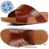 Fitflop Lulu Leather Cross Slide Cognac ของแท้ นำเข้าจาก USA และ UK