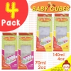 กล่องใส่อาหารเสริมเด็ก เข้าช่องแช่แข็ง [แพ็ค 4 กล่อง] ขนาด 70ml x 2 และ 140ml x 2 พร้อมที่เขียนป้ายชื่อ ยี่ห้อ BABY CUBES