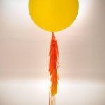 ลูกโป่งจัมโบ้ สีเหลือง ขนาด 24 นิ้ว - Round Jumbo Balloon Yellow 24"