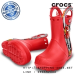 Crocs Kids Handle It McQueen Rain Boot - Red ของแท้ Outlet ไทยและอเมริกา