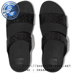 Fitflop Lulu Sequined Slide All Black ของแท้ นำเข้าจาก USA และ UK