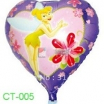 ลูกโป่งฟลอย์ลายทิงเกอร์เบลล์ ทรงหัวใจ (แพ็ค10ใบ) / Item No. TL-A020