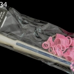 ทีวัดแหวนพร้อมห่วงแหวน สีชมพู (1ชุด)