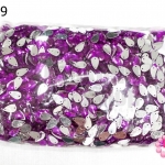 เพชรแต่ง หยดน้ำ สีม่วง มีรู 8X13มิล(1ถุง/2,880ชิ้น)