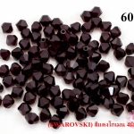 คริสตัลสวารอฟสกี้ (SWAROVSKI) สีแดงโกเมน 4มิล (100เม็ด)