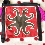 ย่ามสะพาย ดอกสีน้ำตาล ใบเล็ก น่ารัก