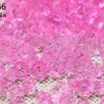 คริสตัลพลาสติก สีชมพูเข้ม 3มิล (1ขีด/100กรัม)