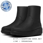 Fitflop Loaff Shorty Zip Boot In Black Leather ของแท้ นำเข้าจาก USA และ UK