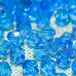 คริสตัลพลาสติก สีฟ้า 4มิล (1ขีด/100กรัม)