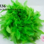 ขนนกเฟอร์ สีเขียวตอง (1เส้น/2หลา)