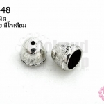 จุกกรวย สีโรเดียม 9X10มิล (10ชิ้น)