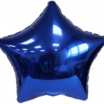 ลูกโป่งฟลอย์รูปดาว สีฟ้า ไซส์ 18 นิ้ว - Star Shape Balloon Blue Color
