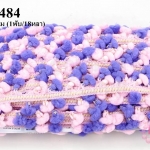 ปอมเส้นยาว สีชมพู-ม่วง กว้าง 2ซม (1พับ/18หลา)