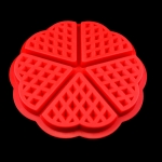 พิมพ์ซิลิโคนทำวาฟเฟิล (สีแดง)