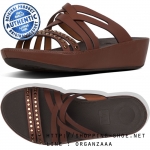 Fitflop Naia Rockstud Slide Cognac ของแท้ นำเข้าจาก USA และ UK