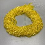 คริสตัลจีน สีเหลือง ยาว 37 ซม. 4 มิล (95 เม็ด)