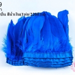ขนนกมีริบบิ้น สีน้ำเงิน ยาว 2 หลา (1ห่อ/220ก้าน)