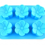 พิมพ์ซิลิโคนรูปดอกลีลาวดี 6 ช่อง (คละสี)