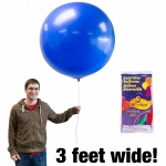 ลูกโป่งจัมโบ้ สีฟ้า ขนาด 36 นิ้ว - Round Jumbo Balloon Blue