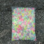 ลูกปัดแฟนซี หน้ายิ้ม พาสเทล คละสี ยกถุงใหญ่ 350฿ ครึ่งกิโล