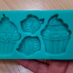 พิมพ์ซิลิโคนสำหรับงานฟองดองรูปคัพเค้ก