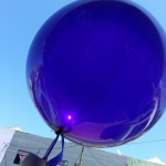ลูกโป่งจัมโบ้ สีม่วง คริสตัล ขนาด 24 นิ้ว - Round Jumbo Balloon Purple Crystal 24"