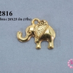 จี้รูปช้าง สีทอง 20X25 มิล (1ชิ้น)
