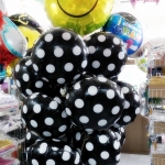 ลูกโป่งฟลอย์ทรงกลม Polk Dot สีดำ ไซส์ 18 นิ้ว - Round Shape Balloon Polka Dot Black Color 18" / Item No. TL-G033