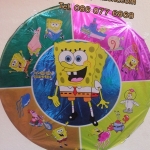 ลูกโป่งฟลอย์ ทรงกลมลายการ์ตูน Bob Sponge (แพ็ค10ใบ) / Item No.TL-A054