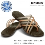 Crocs Huarache Flip Flop - Bronze / Espresso ของแท้ Outlet ไทยและอเมริกา