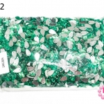 เพชรแต่ง หยดน้ำ สีเขียว มีรู 8X13มิล(1ถุง/2,880ชิ้น)