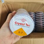 เอ็นยืดร้อยหิน เส้นกลม 0.7 มิล สีน้ำตาล ม้วนเล็ก 10 หลา แพคละ 300฿ (10 ม้วน)